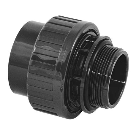 Union female socket male threaded with rubber pvc Plimat
