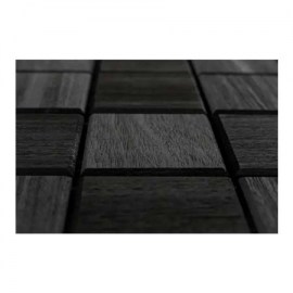 Πάνελ σάουνας ξύλινο Square Black Luxpanel