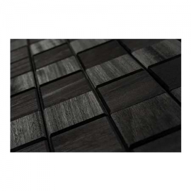 Πάνελ σάουνας ξύλινο Square Black Luxpanel