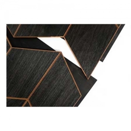 Πάνελ σάουνας ξύλινο Athena Thermo Black Luxpanel