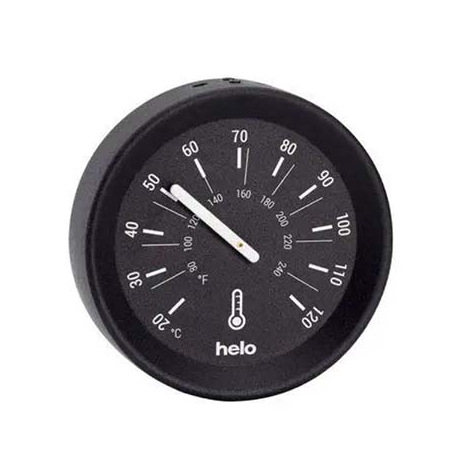Thermometer sauna Brilliant Black Helo