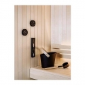 Hygrometer sauna Brilliant Black Helo