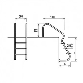Σκάλα Easy access PLE 316 Electropolished AS