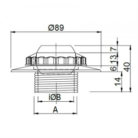 Wall water inlet RI-150 AS