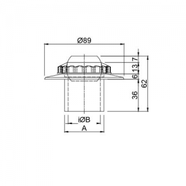 Wall water inlet RI-151 AS