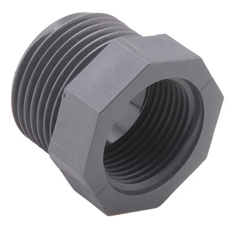 Reducing socket pvc male female thread Hidroten