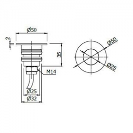 Recessed LED pool/spa light ULSD-12