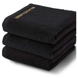 Black SunCube sauna towel