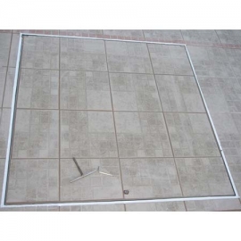 Manhole cover with suspension