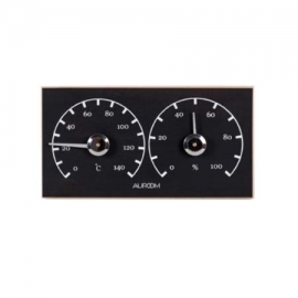 Thermo/Hygrometer black Auroom