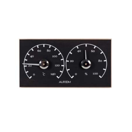 Thermo/Hygrometer black Auroom