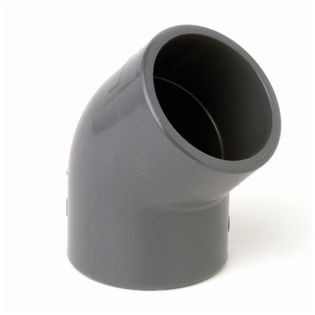 Elbow pvc socket 45° CH