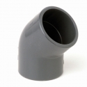 Elbow pvc socket 45° CH