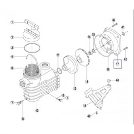 Pump flange kripsol ks