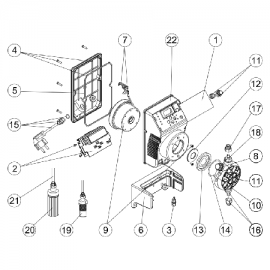 Complete head assembly exactus ph-rx