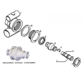 Adjustable Eyeball Caged Type freedom hydroair