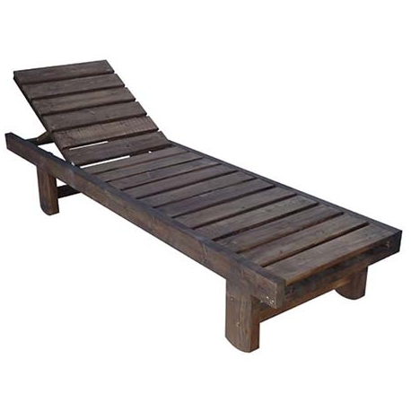 Wooden deck chair Tiara 