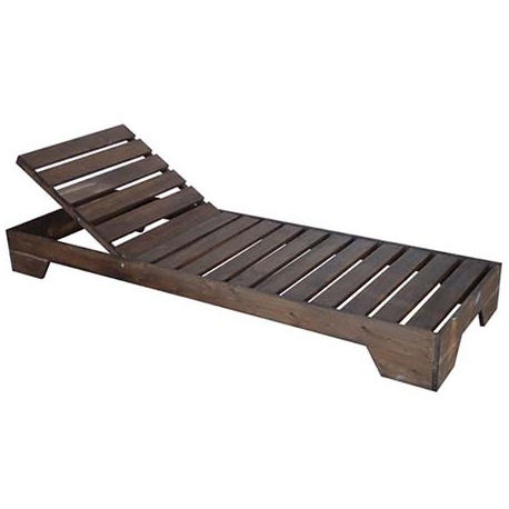 Wooden deck chair Koral 