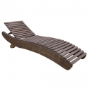 Wooden deck chair Wave