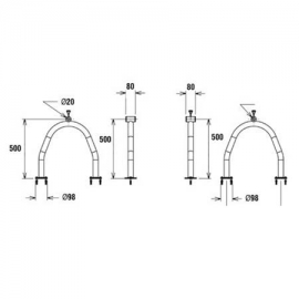 Βάσεις άξονα καλύμματος ύψιλον ζευγάρι AS