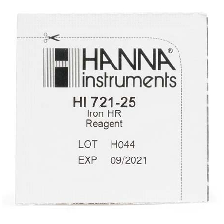 Reagents iron 25 tests Hanna