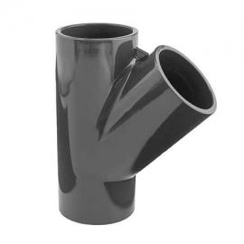 Ημιτάφ pvc-u 45º Plimat