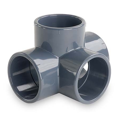 Τee plain 4V pvc-u Hidroten