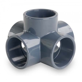 Cross glue 5 dimensions pvc-u Hidroten