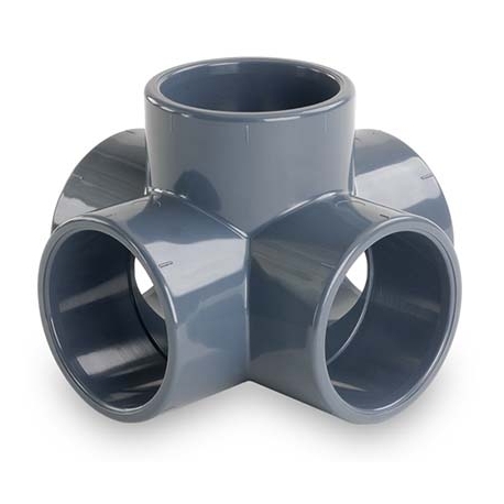 Σταυρός κολλητός 5 διαστάσεων pvc-u Hidroten