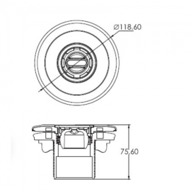Water suction return liner Norm Brass IML