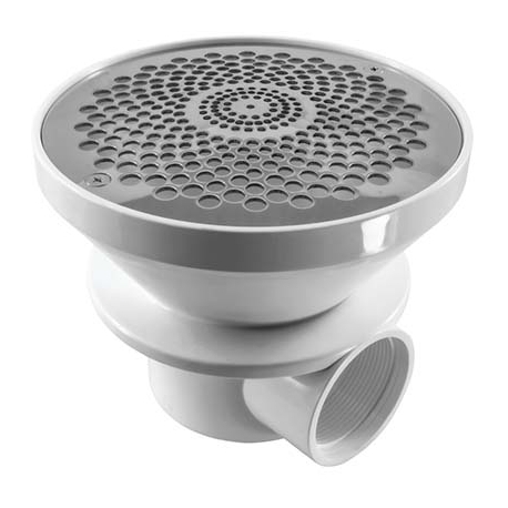 Main drain round inox AC