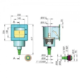 Skimmer spa-prokat concrete/liner IML