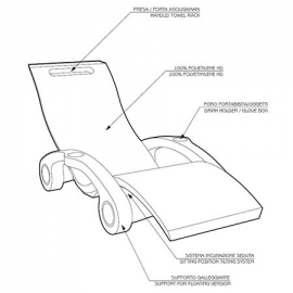 Ξαπλώστρα πλωτή πολυαιθυλενίου CPA