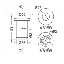 Pneumatic button 40mm AC