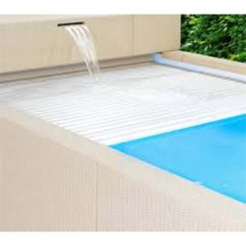 Prefabricated pool liner with automatic pool cover Dolcevita Diva Astral