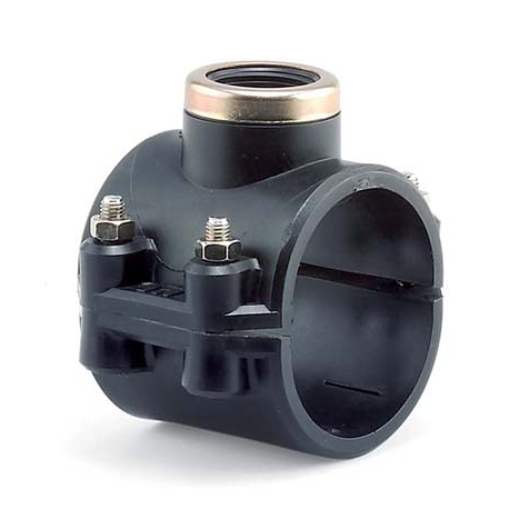 Clamp saddle PP metal reinforcement with screws AC