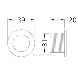 Μπουτόν εκκίνησης touch με led Hydroair
