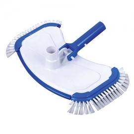 Vacuum head with side brushes for liner AC