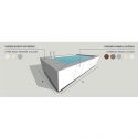 Prefabricated pool liner Mediterranea