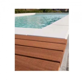 Coping & wooden pool duckboard Mediterranea