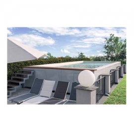 Coping & wooden pool duckboard Mediterranea