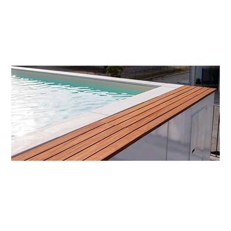 Coping & wooden pool duckboard Mediterranea