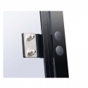 Glass steam room door stainless steel Steamtec