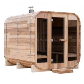 Outdoor sauna room Square Barrel