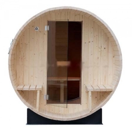 Outdoor sauna room Panoramic Barrel Alpha
