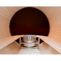 Outdoor sauna room Panoramic Barrel Alpha