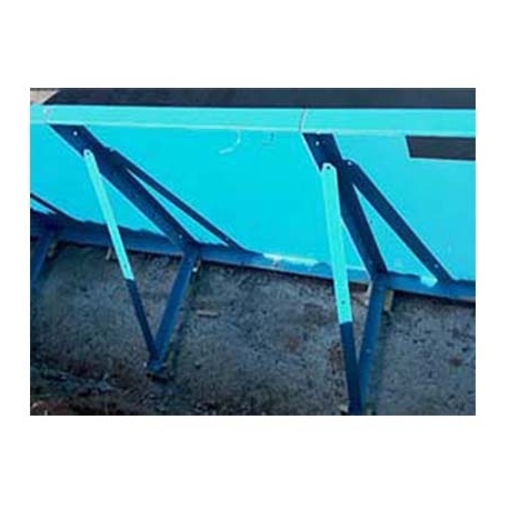 Pool panel with hole for jet PLM AS