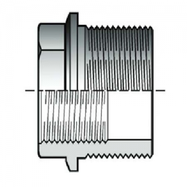 Reducing bush with BSP threaded male DFV Fip