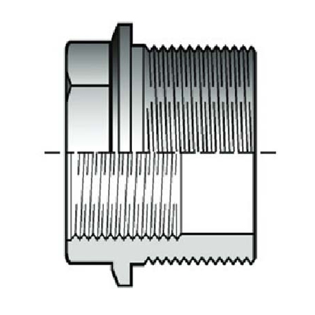 Reducing bush with BSP threaded male DFV Fip