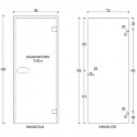 Glass steam room door Classic